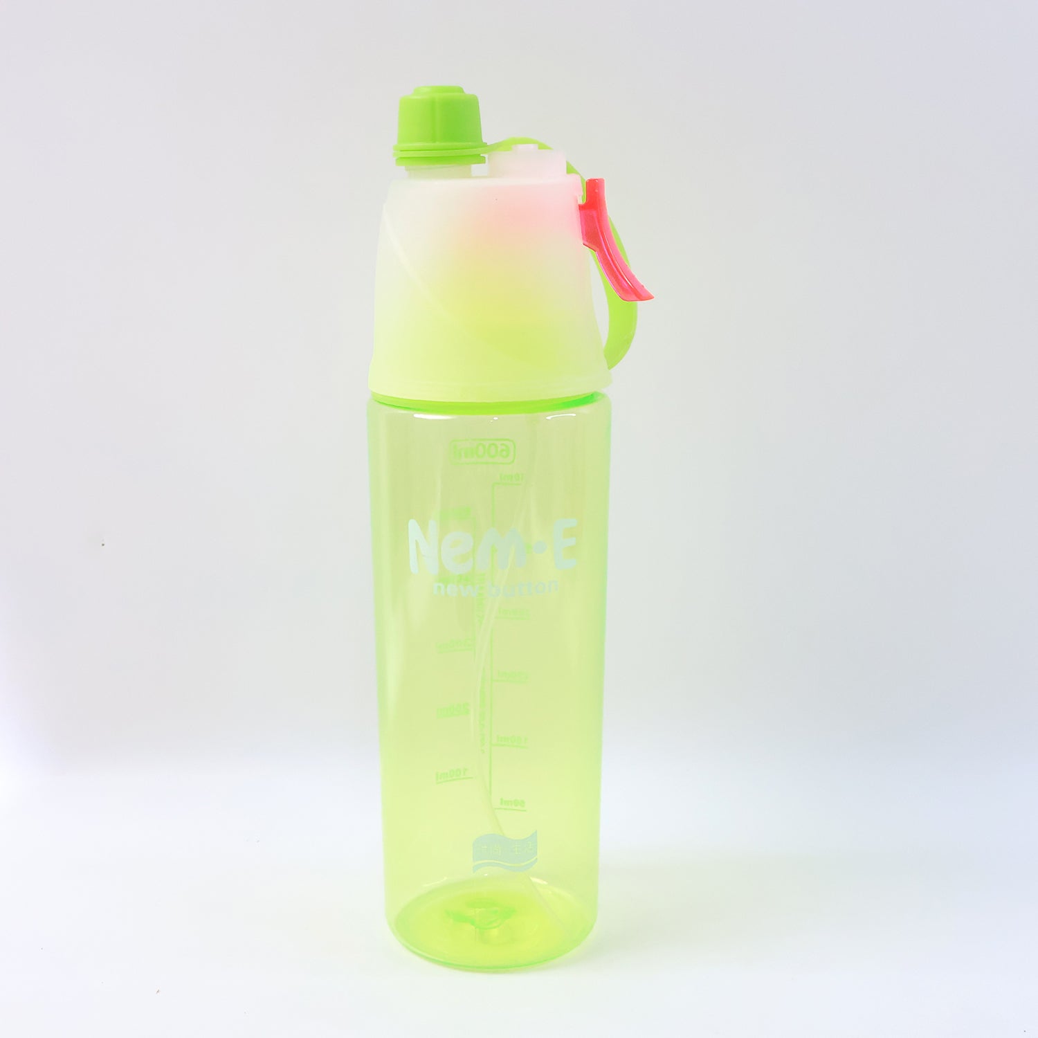 Plastic Dual Function Sports Water Bottle With Built-in Mist Spray And Leakproof Cap (600ml  1 Pc) Plastic Dual Function Sports Water Bottle With Built-in Mist Spray And Leakproof Cap (600ml  1 Pc)